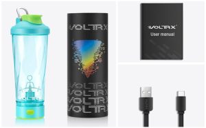 portable electric protein shaker bottle