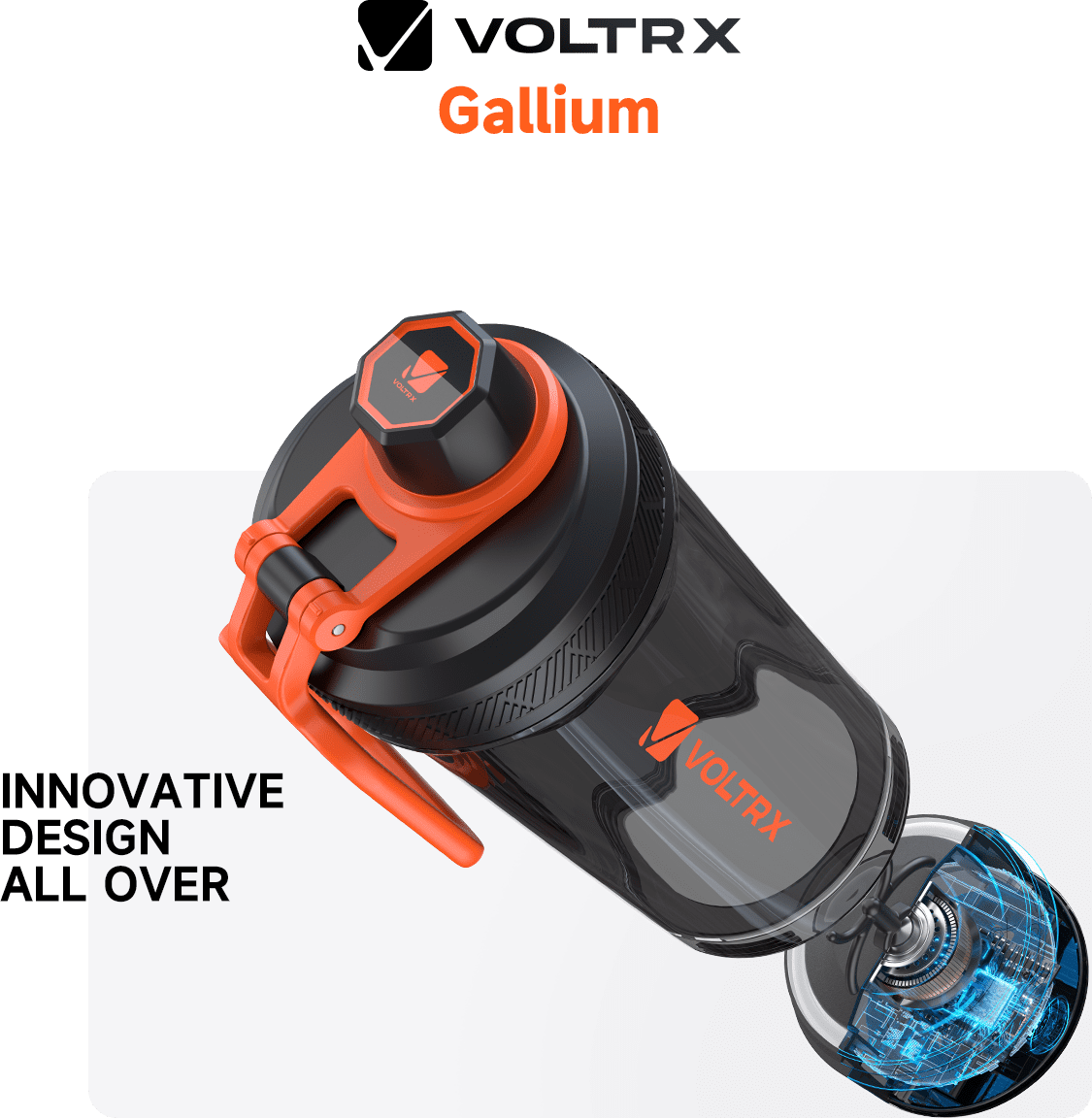 VOLTRX Gallium Electric Shaker Bottle