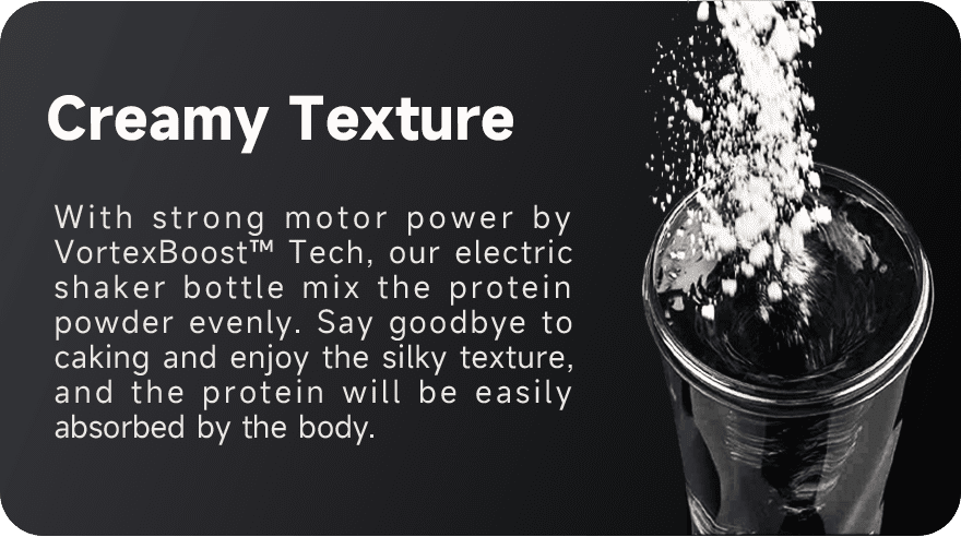 Vortex Electric Protein Shaker Bottle